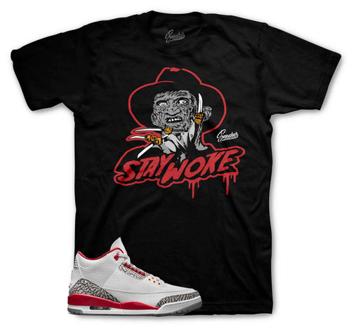 Jordan 3 Cardinal Red Sneaker Tees