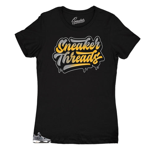 womens tees designed perfectly to match the Jordan 4 cool grey sneakers