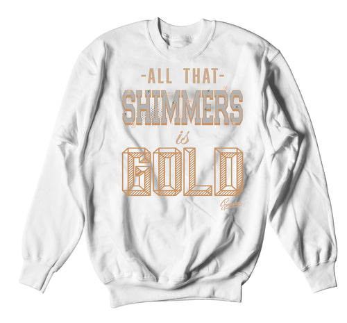 Retro 4 Shimmer Gold Sweater