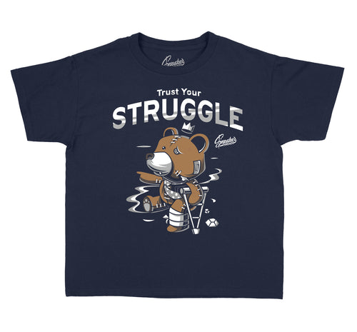 Kids -Midnight Navy 3 Trust Your Struggle Shirt
