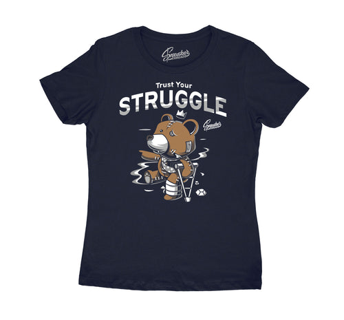 T shirt collection to match the Jordan 3 midnight navy sneaker collection for women 