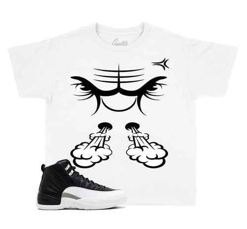 Kids Jordan 12 playoff sneaker tees