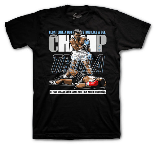 Uni Blue Jordan 4 sneaker collection to match with mens t shirts