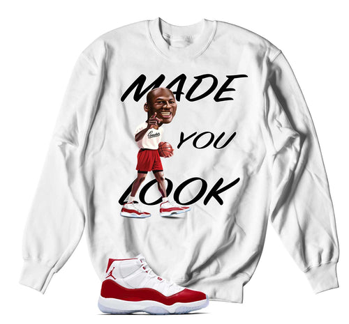 Retro 11 Cherry Made You Look Sweater
