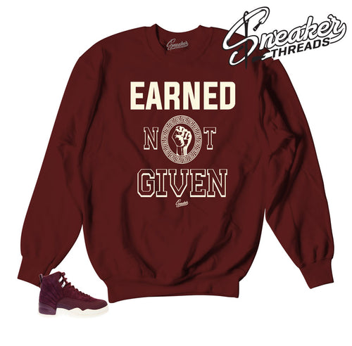 Jordan 12 bordeaux sweaters match | Official matching clothing.