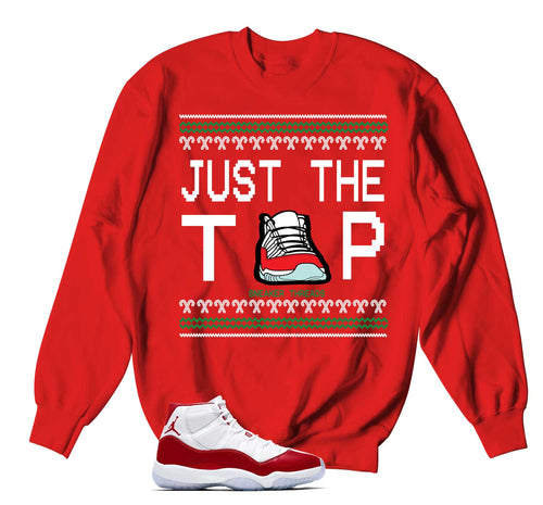 Retro 11 Cherry Just The Tip Sweater