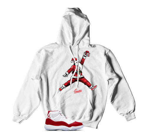 Retro 11 Cherry Air Santa Hoody