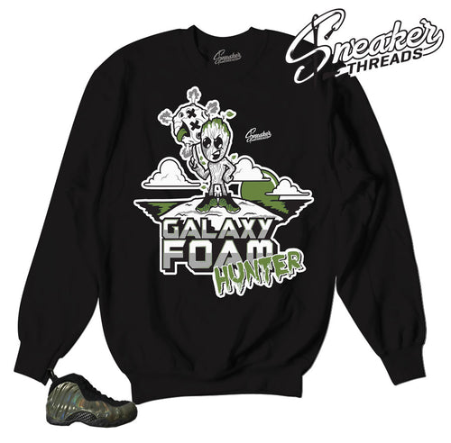 Heaven Cent sweater match Foamposite legion green shoes.