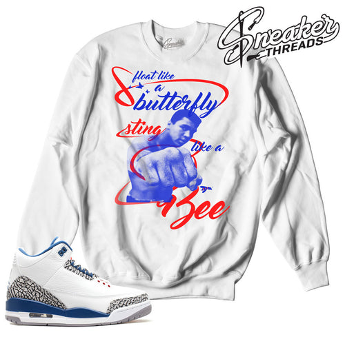 Sweaters match jordan 3 true blue OG sneaker crewnecks.