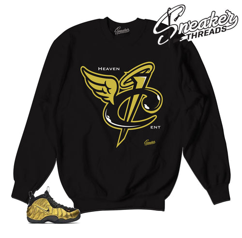 Foamposite metallic gold sweaters. BIG bear sneaker sweater.