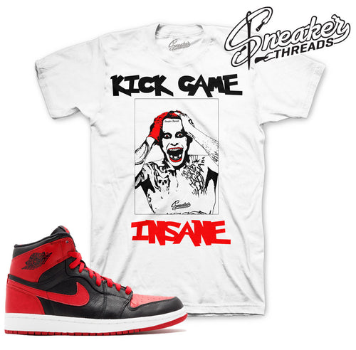 Tees match Jordan 1 banned retro 1 OG banned sneaker outfits.