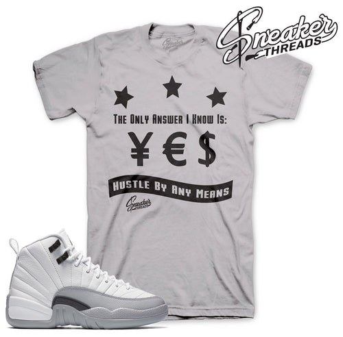 Shirts match Jordan 12 baron Gs retro 12 barons sneaker tees.