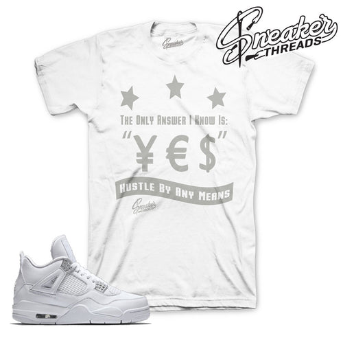 Match Jordan 4 pure money shirts retro 4 money sneaker tees.