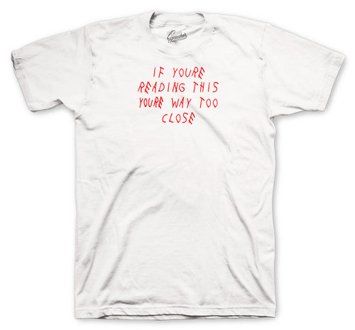 Retro 4 Red Metallic Too Close Shirt