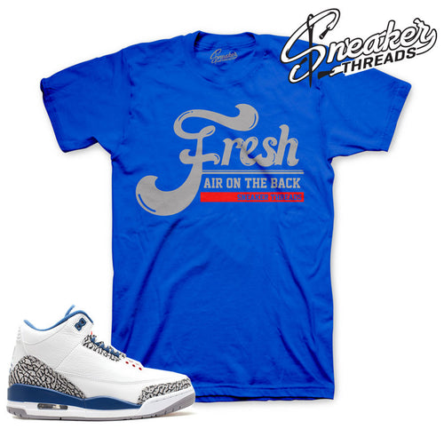 Retro 3 true blue t-shirts match retro 3 true blue shoes.