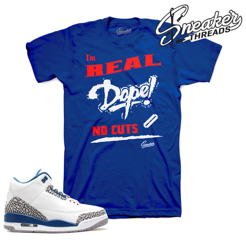 True blue retro 3 shirts match jordan 3 clothing.