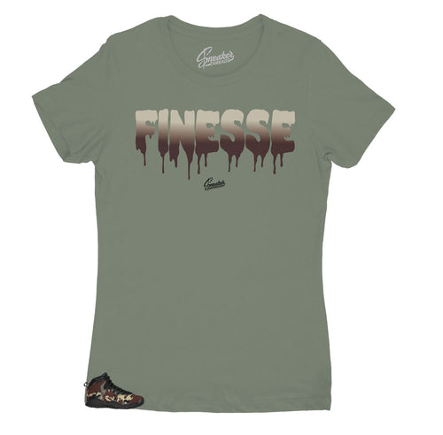 Womens JOrdan 10 woodland camo sneaker matches womens shirts designed to match perfectly