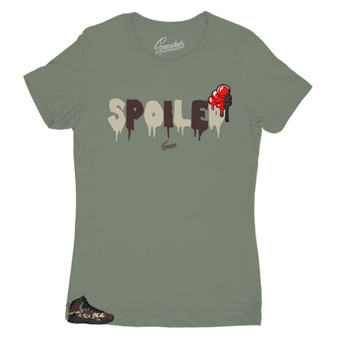 womens tees created to match perfectly with the womens woodland camo Jordan 10