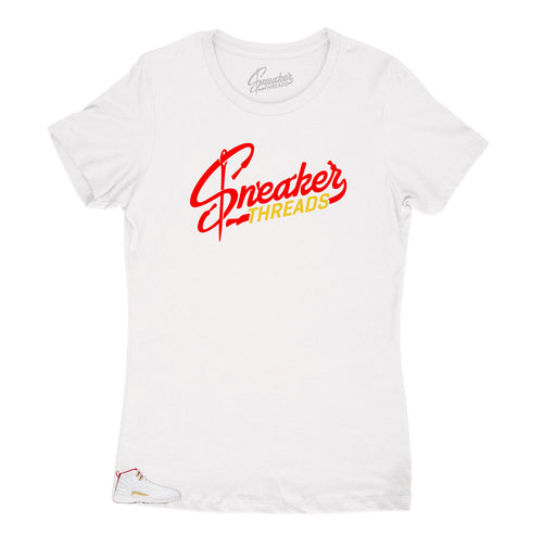 Jordan 12 Fiba womens sneakers has matching womens shirts created to match perfectly 