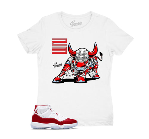 Womens - Cherry 11 Bull Shirt