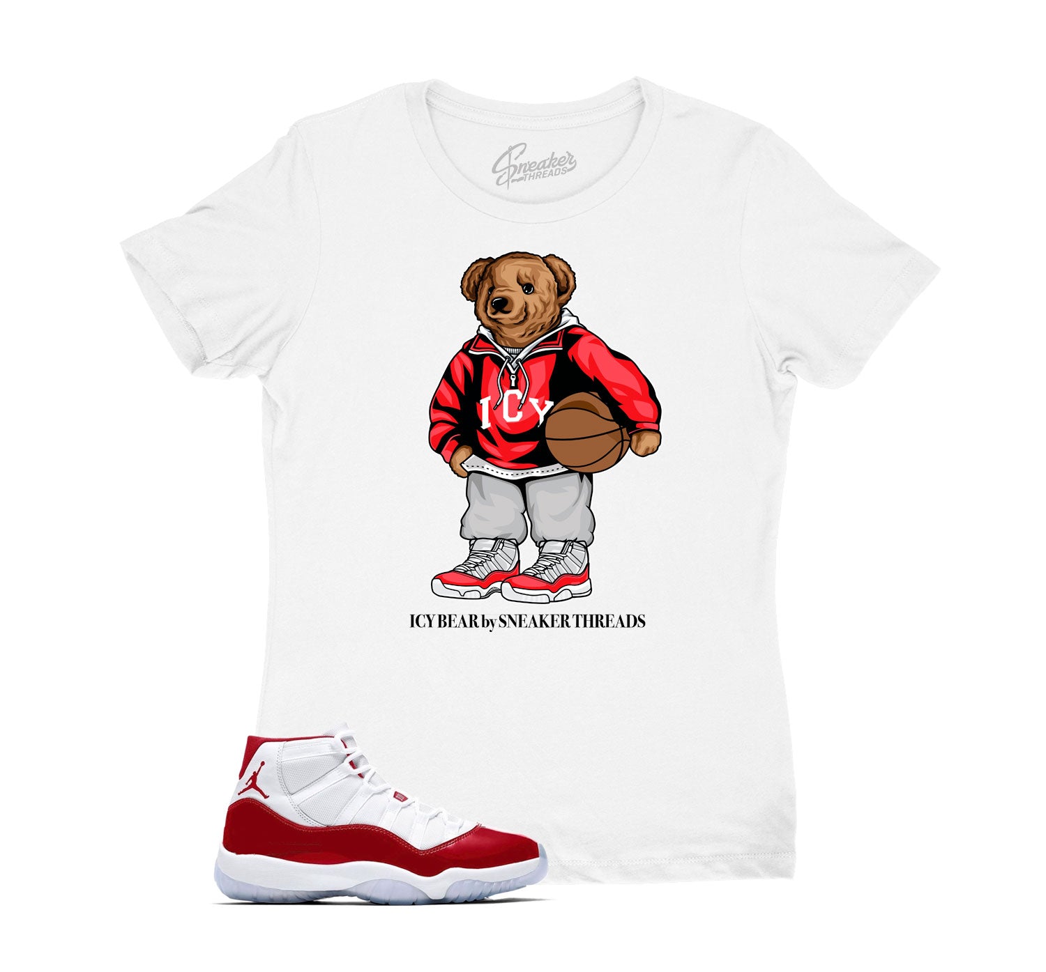 Cherry 11s Unisex T-shirt,B.e.a.r Graphic-Jordan 11 Shirt