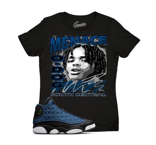 Ladies jordan 13 brave blue navy sneaker tees
