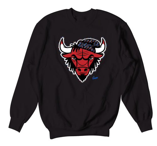 Retro 4 What The Four Rasta Bull Sweater