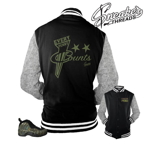 Jacket match foamposite legion green shoes | foam legion green coats.