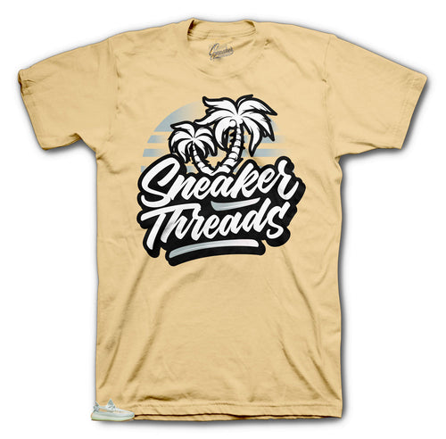 Yeezy 350 Boost HyperSpace shoes has matching shirt designed to match the yeezy 350 boost