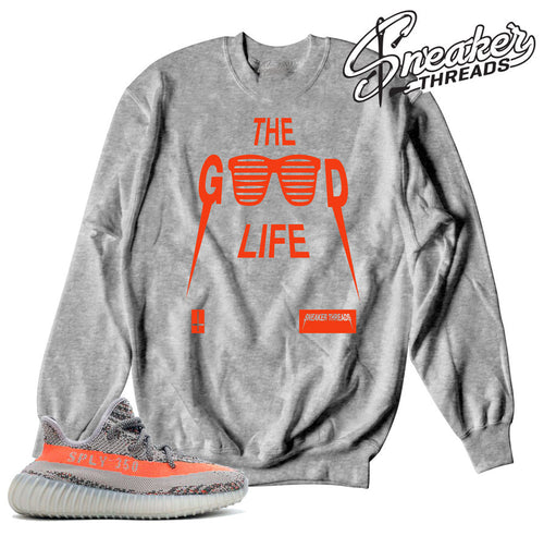 Yeezy beluga sweaters match yeezy beluga spy crewnecks.