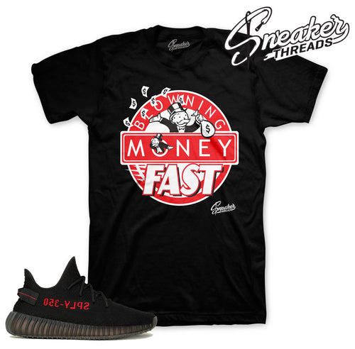 Sneaker Match Tees | Yeezy Boost 350 | Black/red