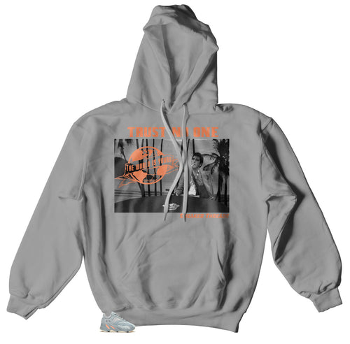 Sneaker Yeezy 700 Inertia matches hoody designed to match Yeezy 700 inertia sneakers