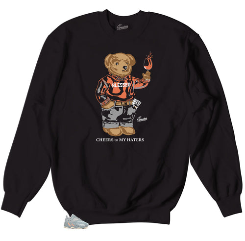 Inertia &00 Yeezy sneakers has matching crewneck sweater designed to match 700 yeezy perfectly