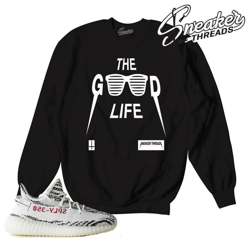 Sweaters match yeezy boost zebra sneaker match sweatshirts.