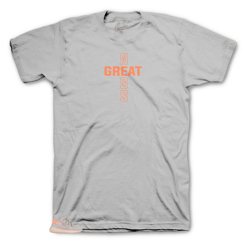 Sneaker threads cross tee to match with True Form Yeezys