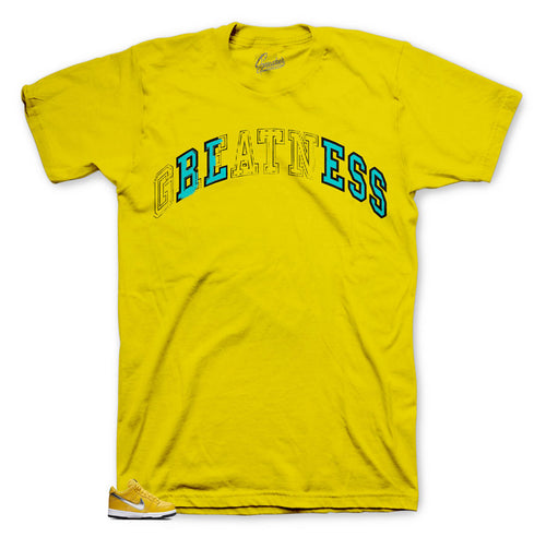 Dunk SB canary diamond sneaker t-shirts match yellow dunk sb shoes.