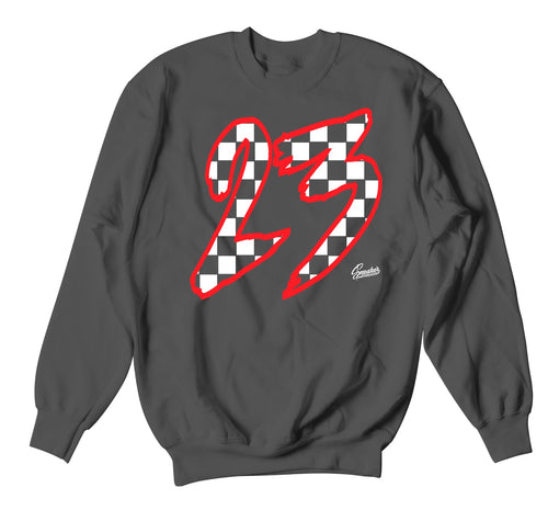 sweater crewneck collection for mens matches Jordan 12 dark grey sneakers