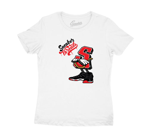 Jordan 11 bred sneaker tees match - Big S Sneaker Tee