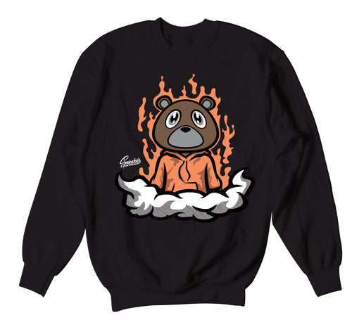 700 Wash Orange  Fly Bear Sweater