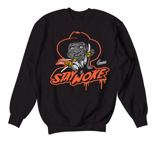 Retro 5 Orange Blaze Stay Woke Sweater
