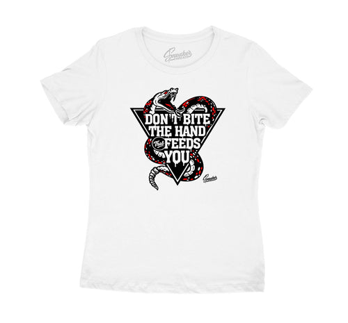 Jordan 11 bred sneaker tees match - Don't bite sneaker Tee