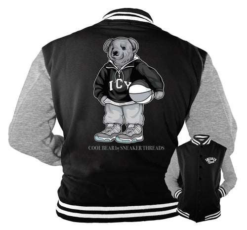 Retro 11 Cool Grey Cool Bear Varsity Jacket