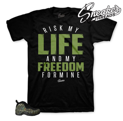 Legion green 2024 foamposite shirt