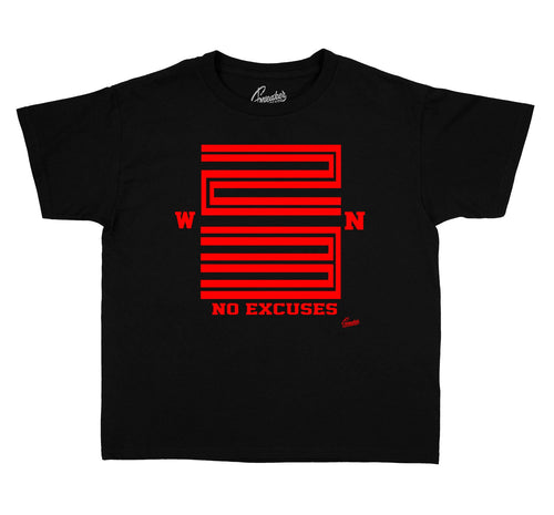 Kids Jordan 11 bred sneaker tees match | Win 23 Tee