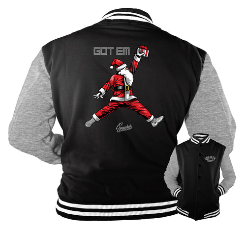 Retro 11 Cool Grey Air Santa Varsity Jacket