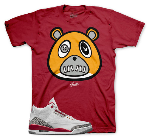 Jordan 3 cardinal red sneaker tees